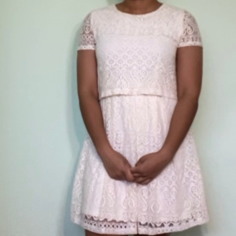 Lace White Dress